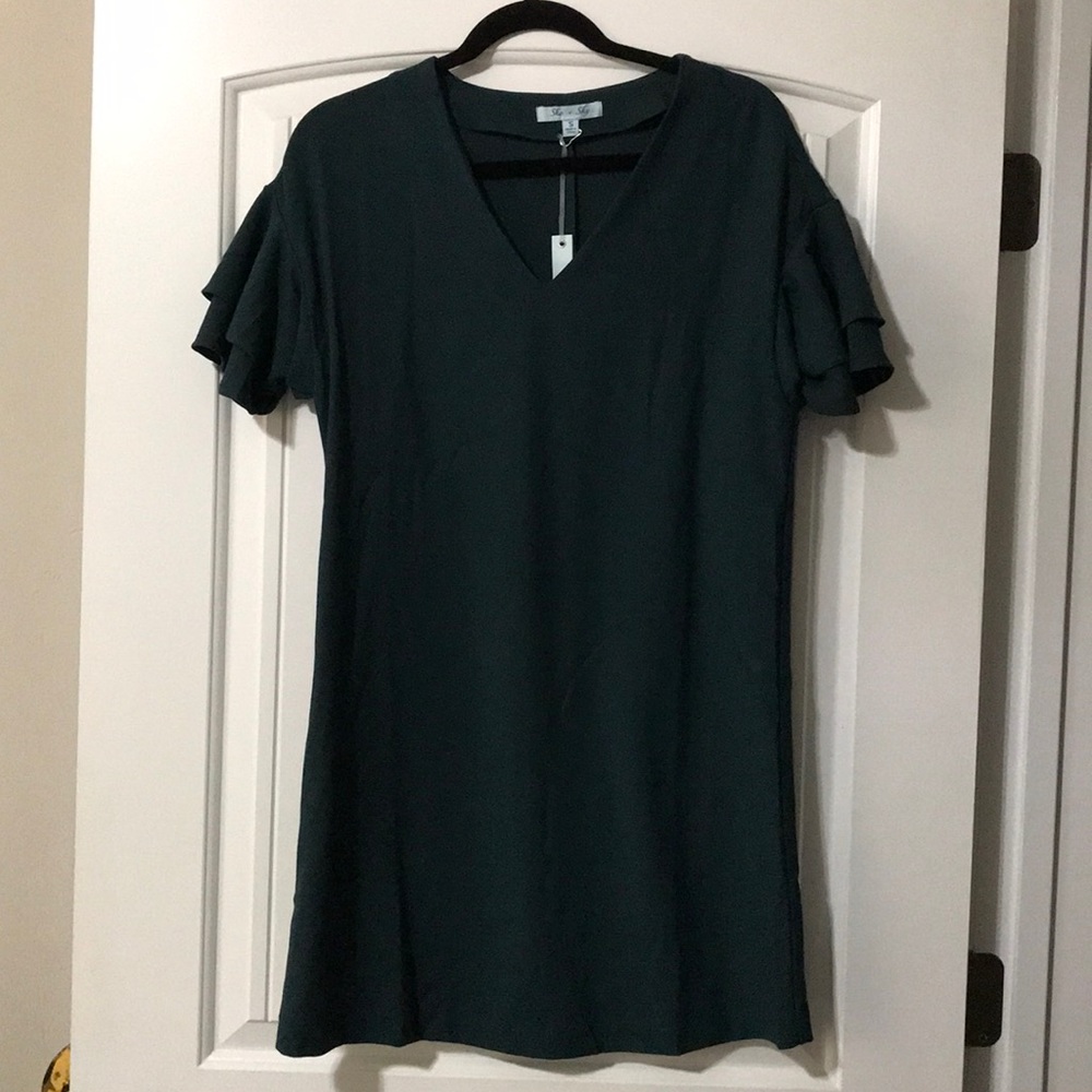 Emerald green dress